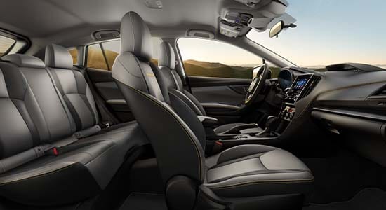 Interior of the 2021 Subaru CrosstrekÂ