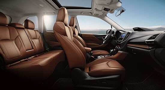 Interior of the 2021 Subaru Forester