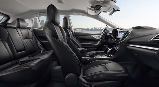 Interior of the 2022 Subaru Impreza