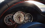 A close-up of the Multi-Function Display and instrument cluster in the 2020 BRZ. 