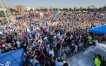 Crowd at Subaru STI event
