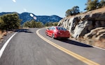 A 2020 WRX on a mountain road.