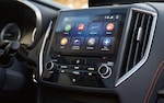 A close-up of the SUBARU STARLINK Multimedia touchscreen on the 2021 Subaru Crosstrek.