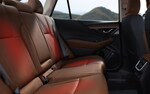 A photo illustration showing the heated rear seats on the 2021 Outback Touring model.